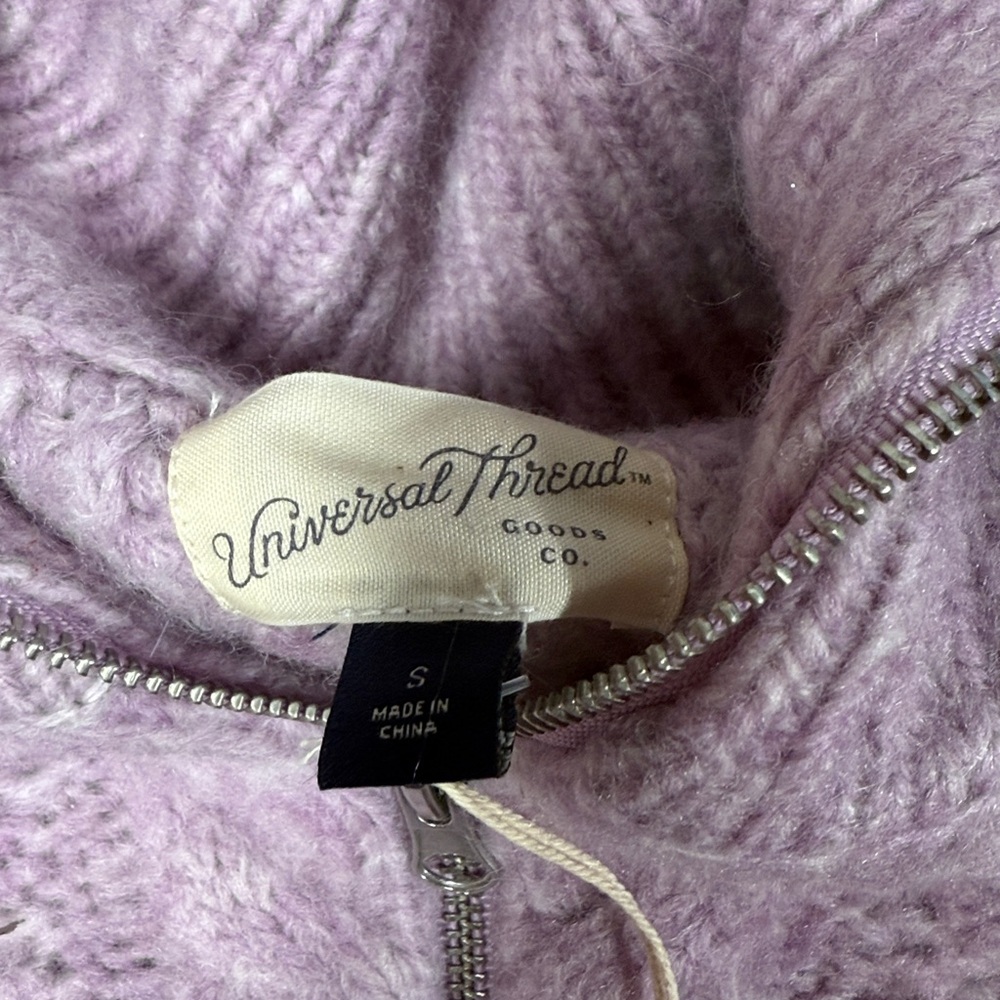 Universal Thread Nwt Zip Front Cardigan Cable Kni… - image 3
